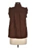 J.Crew 100% Cotton Brown Sleeveless Button-Down Shirt Size M - photo 2