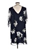 Soprano 100% Polyester Blue Casual Dress Size L - photo 2
