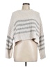 Pink Rose Stripes Gray Pullover Sweater Size L - photo 1