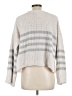 Pink Rose Stripes Gray Pullover Sweater Size L - photo 2