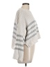 Pink Rose Stripes Gray Pullover Sweater Size L - photo 4