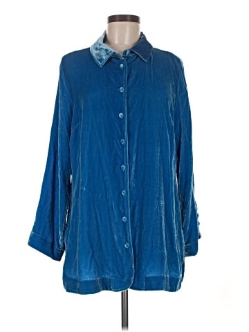 Soft Surroundings 3/4 Sleeve Button-Down Shirt (view 1)