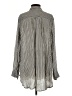 FP One Stripes Silver Long Sleeve Blouse Size XS - photo 2