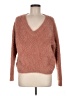 Pink Rose Brown Pullover Sweater Size M - photo 1