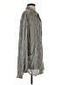 FP One Stripes Silver Long Sleeve Blouse Size XS - photo 4