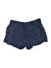 Athleta 100% Linen Chevron-herringbone Blue Shorts Size 16 - photo 2