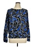 MICHAEL Michael Kors 100% Polyester Blue Long Sleeve Blouse Size XL - photo 1
