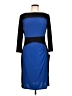 Chaps Color Block Blue Cocktail Dress Size L - photo 1