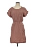 Mango Solid Brown Casual Dress Size XS - photo 1
