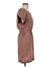 Mango Solid Brown Casual Dress Size XS - photo 4