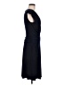 Connected Apparel Solid Black Casual Dress Size 6 - photo 4