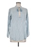 Rip Curl 100% Viscose Blue Long Sleeve Blouse Size M - photo 1