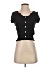 Madewell Black Short Sleeve Top Size S - photo 1