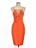 Missguided Orange Cocktail Dress Size 12 - photo 1
