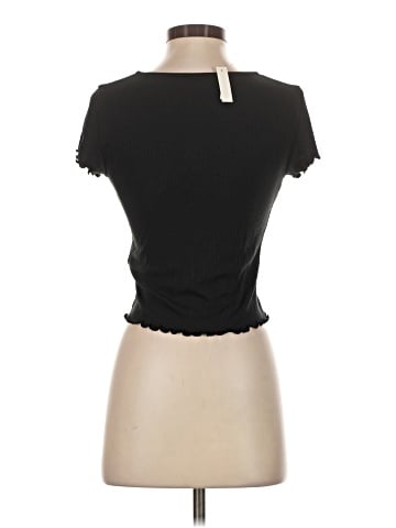 Madewell Ribbed Button-Front V-Neck Tee (view 2)