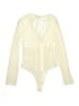Privy Ivory Long Sleeve Blouse Size L - photo 2
