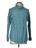 L.L.Bean 100% Cotton Teal Turtleneck Sweater Size L - photo 1