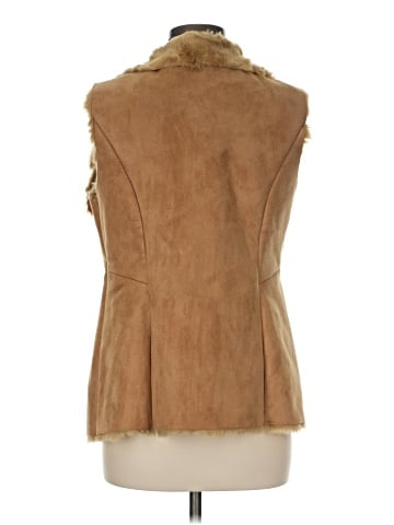 White House Black Market Faux Fur Vest (view 2)