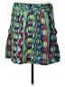 Edme & Esyllte 100% Silk Tie-dye Blue Silk Skirt Size 10 - photo 2