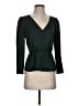 J.Crew 100% Polyester Green Long Sleeve Blouse Size 2 - photo 1