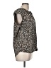 Daniel Rainn 100% Polyester Animal Print Brown Short Sleeve Blouse Size M - photo 4