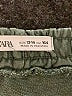 Zara Solid Green Khaki Shorts Size 13 - 14 - photo 3