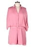 Naked Zebra 100% Polyester Solid Pink Romper Size L - photo 1