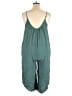 Shinestar 100% Rayon Solid Teal Romper Size XL - photo 2