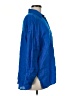 Zara Blue 3/4 Sleeve Button-Down Shirt Size M - photo 4