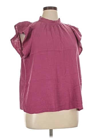 Joe's Jeans Short Sleeve Blouse (view 1)