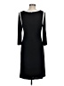 Chaps Black Casual Dress Size M - photo 2