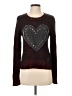 Love Moschino Hearts Burgundy Pullover Sweater Size 4 - photo 1