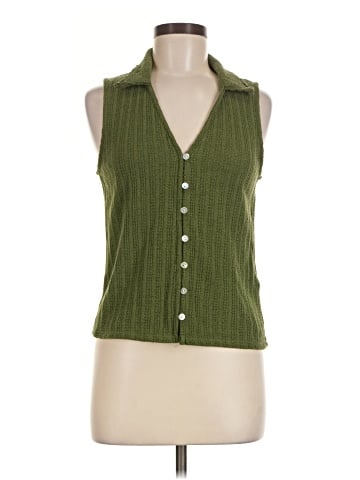 Madewell Crochet-Knit V-Neck Sweater Vest (view 1)
