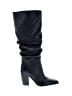 Vince Camuto 100% Leather Black Boots Size 8 1/2 - photo 1