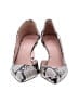 J.Crew 100% Leather Print Gray Heels Size 10 - photo 2