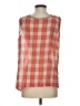 Sandra Ingrish 100% Cotton Orange Sleeveless Blouse Size S - photo 2