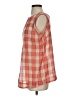 Sandra Ingrish 100% Cotton Orange Sleeveless Blouse Size S - photo 5