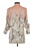 Calvin Klein 100% Polyester Animal Print Tan 3/4 Sleeve Blouse Size S - photo 2