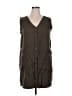 Old Navy 100% Cotton Brown Sleeveless Button-Down Shirt Size XL - photo 1
