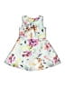 The Children's Place 100% Polyester Floral White Dress Size 5 - photo 1