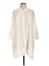 Helen Jon Ivory 3/4 Sleeve Button-Down Shirt Size L - photo 1