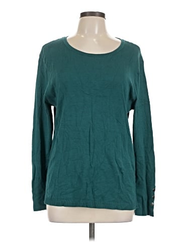 JM Collection Long Sleeve Top (view 1)