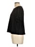 Madewell 100% Polyester Black Texture &amp; Thread Micropleat Top Size L - photo 5