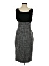 Sparrow 100% Polyester Houndstooth Gray Cocktail Dress Size S - photo 1
