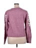 Cynthia Rowley Hearts Pink Pullover Sweater Size XL - photo 2
