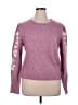Cynthia Rowley Hearts Pink Pullover Sweater Size XL - photo 1