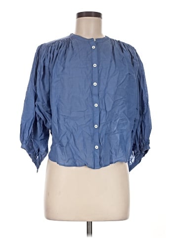 Madewell 3/4 Sleeve Button-Down Shirt (view 1)