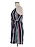Lush 100% Polyester Stripes Blue Casual Dress Size L - photo 5