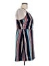 Lush 100% Polyester Stripes Blue Casual Dress Size L - photo 4