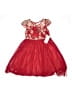 Rare Too 100% Polyester Red Dress Size 5T - photo 1